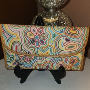 Dooney & Bourke Multicolor Doodle Print Wallet